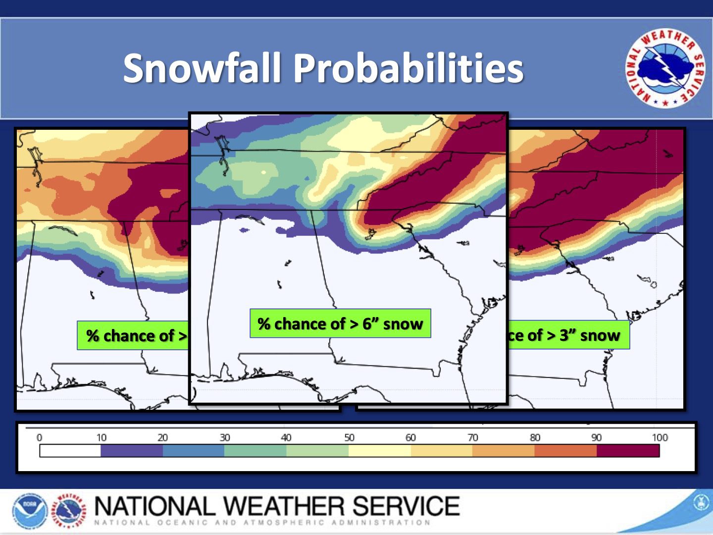 snowfall probabilities